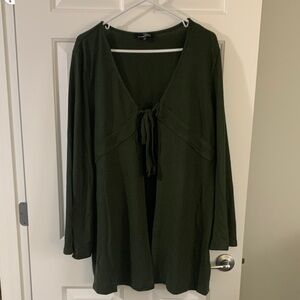 Suzanne Betro Forest Green Knit Top